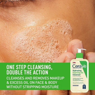 CeraVe Hydrating Foaming Cleansing Oil Face Wash 16 fl oz - New