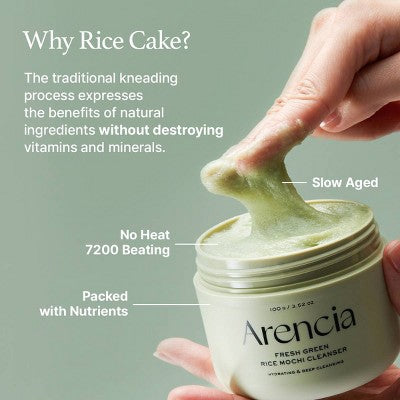 Arencia Fresh Green Rice Mochi Facial Cleanser 3.52oz - Imperfect Box