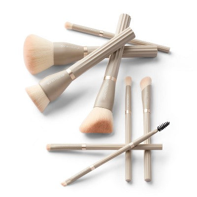 Sonia Kashuk Limited Edition Ribbed Complete Makeup Brush Set 8ct - New