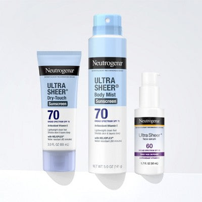 Neutrogena Ultra Sheer Sunscreen SPF 70 2pk/88ml - New