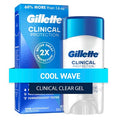Gillette 72 Hours Sweat Protection Clear Gel Antiperspirant & Deodorant for Men Cool Wave 2.6oz - Imperfect Box