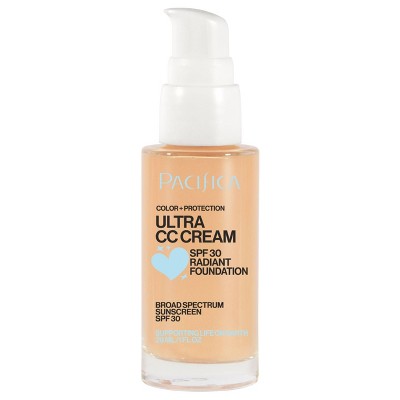 Pacifica Ultra CC Cream Radiant Foundation Natural/Medium 1 fl oz - New