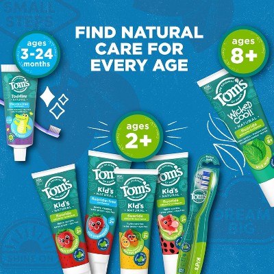 Tom's of Maine Silly Strawberry Kids Anticavity Fluroide Toothpaste 5.1oz/3ct - Missing Box