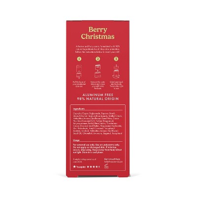 Wild Cosmetics Red Snoopy Christmas Case & Berry Christmas Deodorant Refills 1.4oz/2ct - Imperfect Box