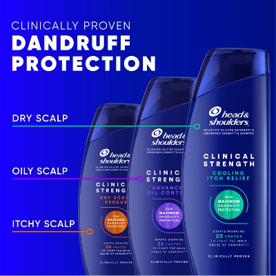 Head & Shoulders Clinical Strength Cooling Itch Relief Tangerine Shampoo 13.5 fl oz - New