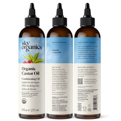 Sky Organics Castor Oil 8 fl oz - New