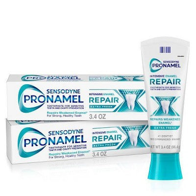 Sensodyne Pronamel Intensive Enamel Repair Toothpaste Extra Fresh 3.4 oz/2pk - Imperfect Box