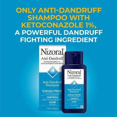 Nizoral Anti Dandruff Shampoo with 1% Ketoconazole, Clean Fresh Scent 7 fl oz - Missing Box