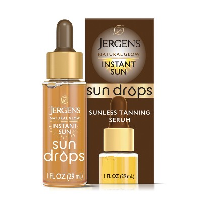 Jergens Natural Glow Instant Sun Drops Tanners 1 fl oz - Imperfect Box