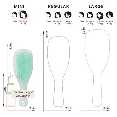 Tangle Teezer Mini Ultimate Detangler Hair Brush Marshmallow Duo - Imperfect Box
