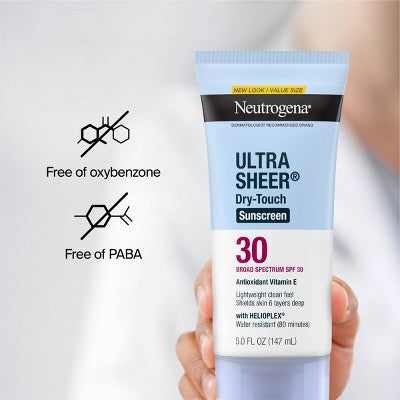 Neutrogena Ultra Sheer Dry-Touch Water Resistant Lotion SPF 30 5 fl oz - Imperfect Container