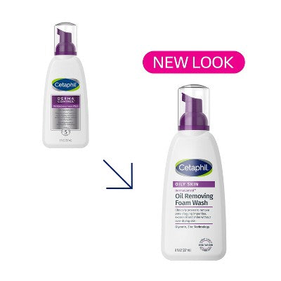 Cetaphil Pro Oil Removing Foam Face Wash Unscented 8oz - New