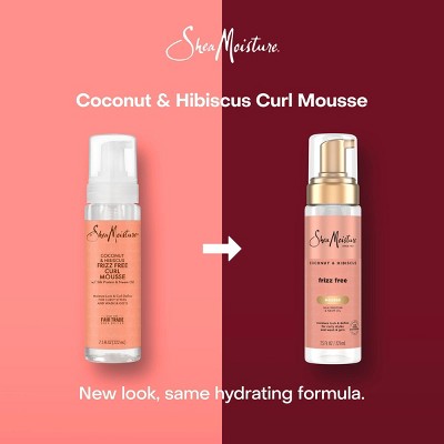 SheaMoisture Coconut and Hibiscus Frizz-Free Curl Mousse 7.5 fl oz - New