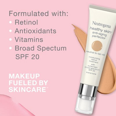 Neutrogena Healthy Skin Anti-Aging Perfector Retinol SPF 20 30 Light to Neutral - Imperfect Container