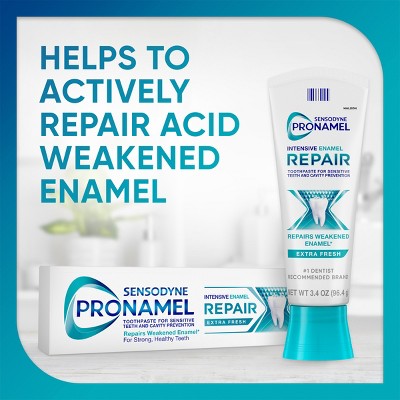 Sensodyne Pronamel Intensive Enamel Repair Toothpaste Extra Fresh 3.4 oz/2pk - Missing Box