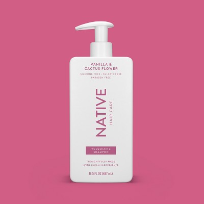 Native Fall Seasonal Vanilla & Cactus Flower Volumizing Shampoo 16.5 fl oz - Imperfect Container
