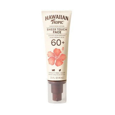 Hawaiian Tropic Sheer Touch Face Lotion SPF 60+ 2.5 fl oz - Missing Lid