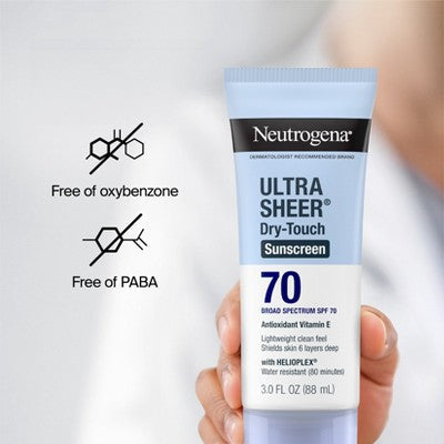 Neutrogena Ultra Sheer Sunscreen SPF 70 2pk/88ml - New