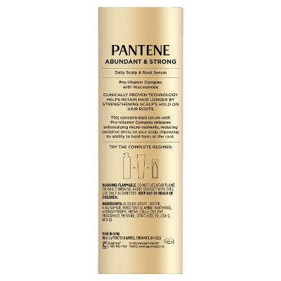 Pantene Abundant & Strong Treatment Serum 2 fl oz - Imperfect Box