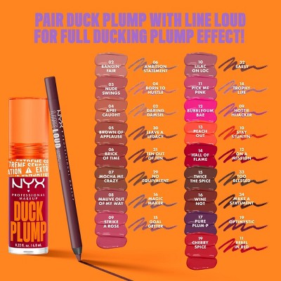 NYX Professional Makeup Duck Plump High Pigment Plumping Lip Gloss Hall Of Flame 0.23 fl oz - New