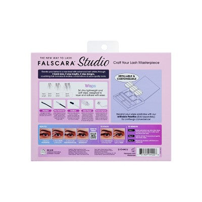 Falscara Studio The Artist Kit Lash Extension Kit Delicate Lash Clusters 57ct - Imperfect Box