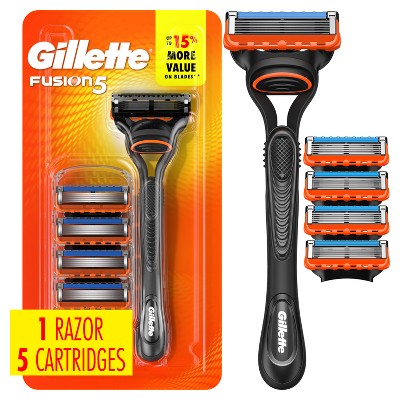 Gillette Fusion5 Value Pack Razor Handle + 5 Blade Refills - Missing Box