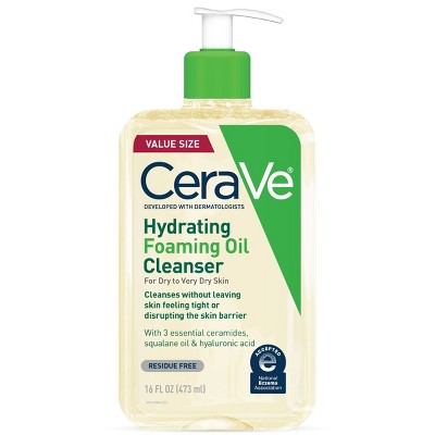 CeraVe Hydrating Foaming Cleansing Oil Face Wash 16 fl oz - New