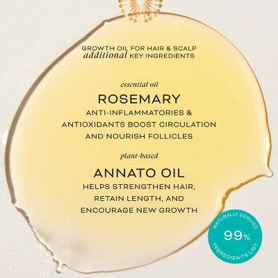 Cheribe Hair + Scalp Growth Oil with Chebe Complex + Rosemary Lightweight - New