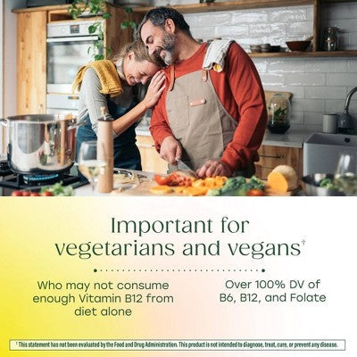 MegaFood Vegan Vitamin B12, Vitamin B Supplement 30ct - New