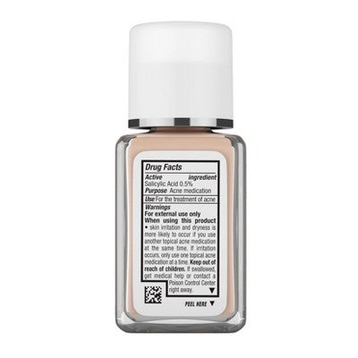 Neutrogena Skin Clearing Liquid Foundation 20 Natural Ivory 1 fl oz - Imperfect Container