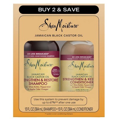 SheaMoisture Shampoo & Conditioner Bundle for Damaged Hair 26oz/2pk - Imperfect Box