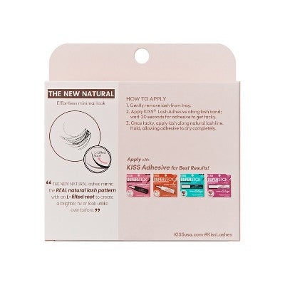KISS Products The New Natural Trio Multipack False Eyelashes 60ct - Imperfect Box