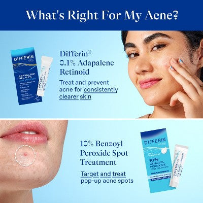 Differin 10% Benzoyl Peroxide Acne Spot Treatment - Imperfect Box