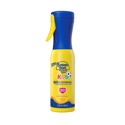 Banana Boat Kids 360 Coverage Advanced Mist Sunscreen Sprayer SPF50 5.5oz - New