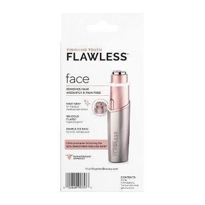 Finishing Touch Flawless Facial Hair Remover Electric Razor for Women Coral - Imperfect Box