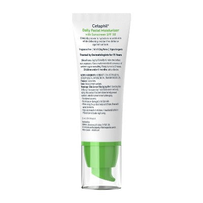 Cetaphil Daily Face Moisturizer Sunscreen SPF 50  1.7 fl oz - Imperfect Box