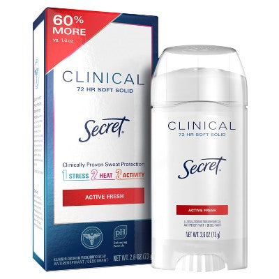 Secret Clinical Active Fresh 2.6oz - Imperfect Box
