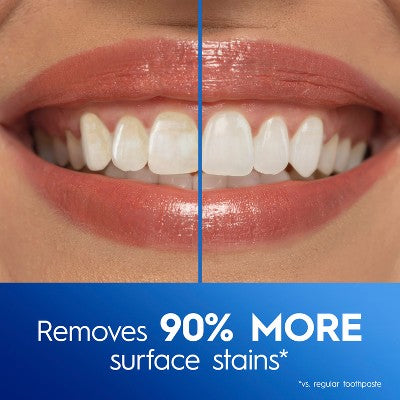 Crest 3D White Advanced Teeth Whitening Toothpaste Radiant Mint 3.3oz/3pk - Imperfect Box