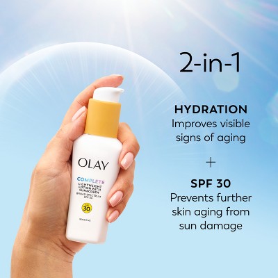 Olay Complete Lotion Moisturizer Sensitive Skin SPF 30 2.5 fl oz - Imperfect Box