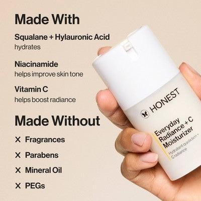 Honest Beauty Everyday Radiance + C Moisturizer 1.7 fl oz - Missing Box