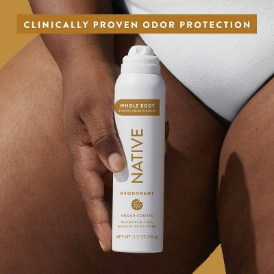 Native Whole Body Deodorant Spray Limited Edition Sugar Cookie 3.5 oz - Imperfect Container