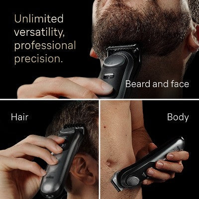 Braun Series 7 AiO7440 Rechargeable 12-in-1 Body, Beard & Hair Trimmer - New