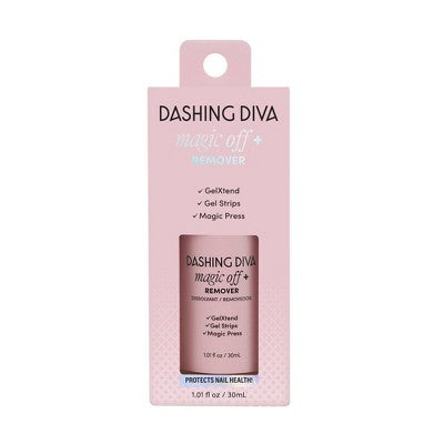 Dashing Diva Gel Xtend Starter Kit Magic Off + Remover Bundle Medium Round 60ct - Imperfect Box