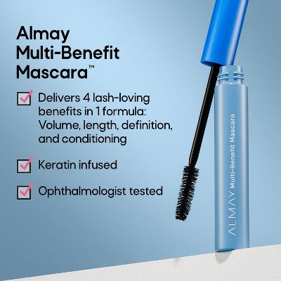 Almay Multi-Benefit Mascara Eyeliner Pack 503 Black 0.24 oz - Imperfect Box