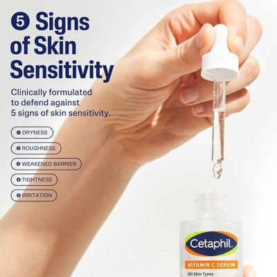 Cetaphil Brightening Vitamin C Face Serum 1fl oz - New