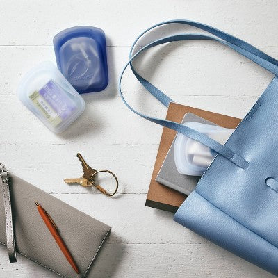 Stasher Reusable Silicone Travel Accessories Bag Set - 2pk