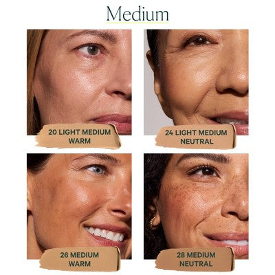 Well People Supernatural Complexion Stick Foundation + Concealer 24 Light Medium Neutral - Imperfect Box - 0.28oz