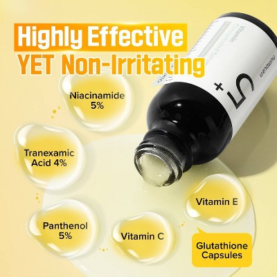 numbuzin No.5+ Glutathione Vitamin Concentrated Face Serum Travel Size 1.01 fl oz - Imperfect Box