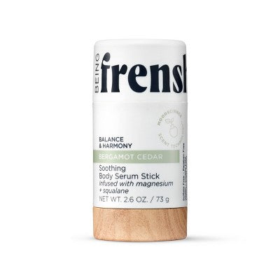 Being Frenshe Body Serum Stick with Magnesium Bergamot Cedar 2.6oz - New