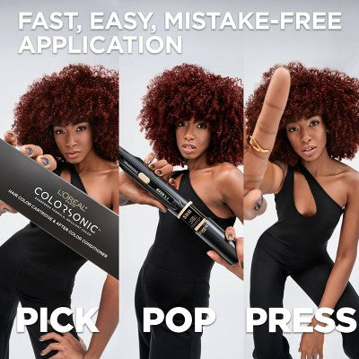 L'Oreal Paris Colorsonic Ammonia Free Permanent Hair Color Cartridge Device Sold Separately Light Brown Gold 6G - Imperfect Box